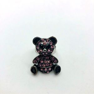 Cute pink bear ring